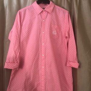 Ralph Lauren polka dot pink shirt longsleeve